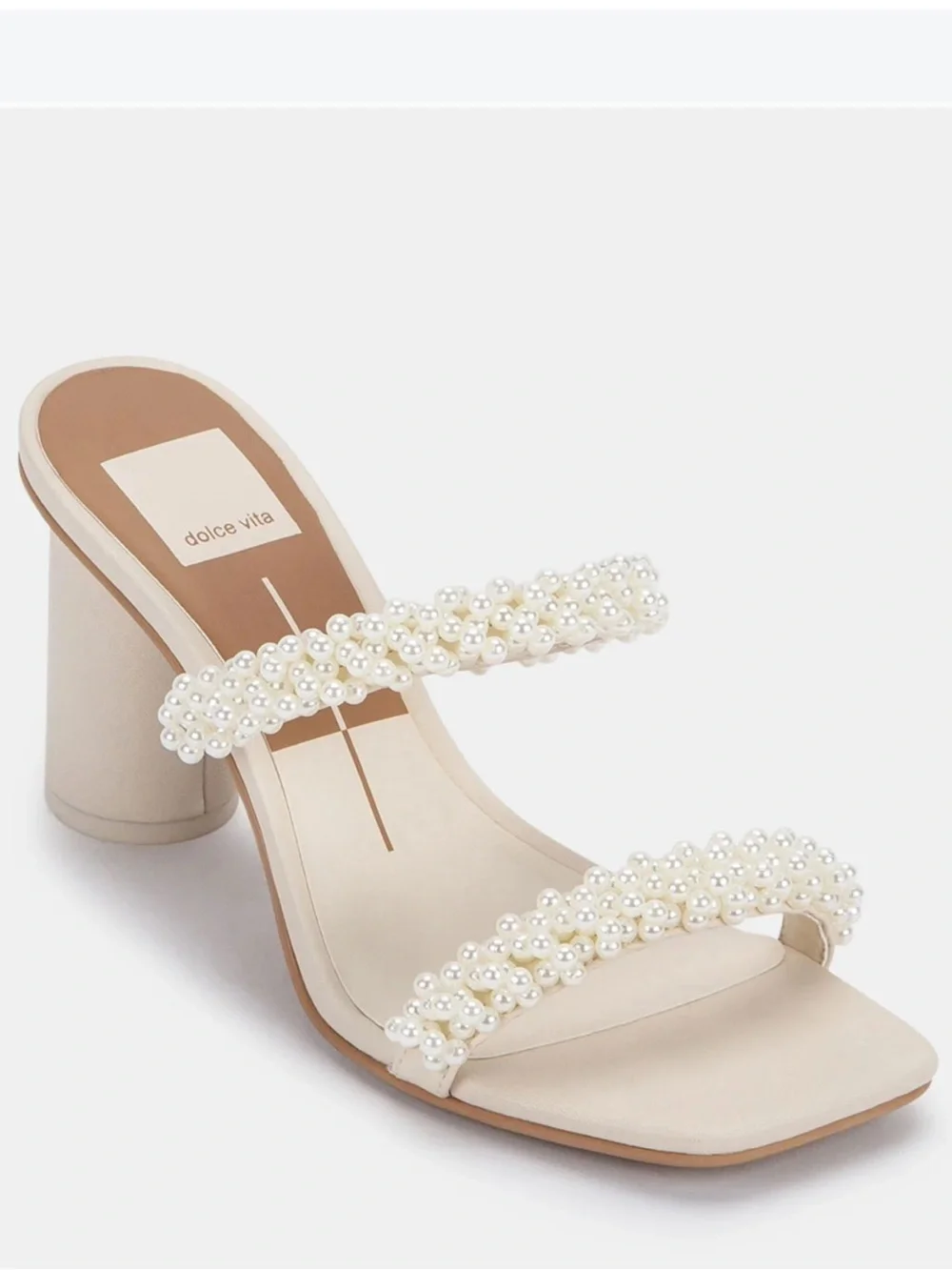 🆕{Dolce Vita} Noel Vanilla Pearls Sandals